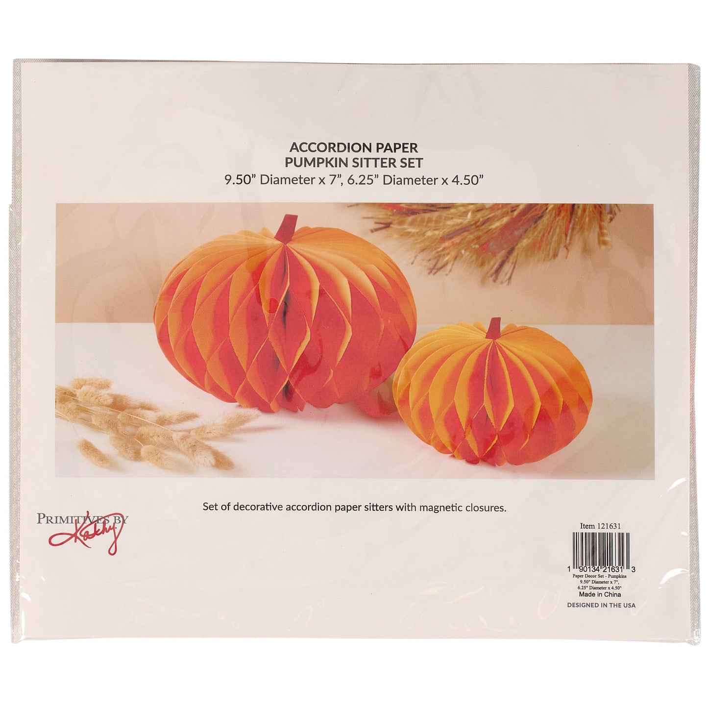 Pumpkins Paper Decoration Set