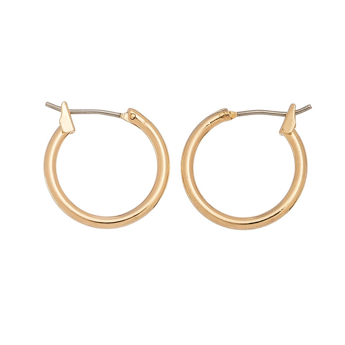 Click Hoop Ear Sense Earrings: Gold / Large