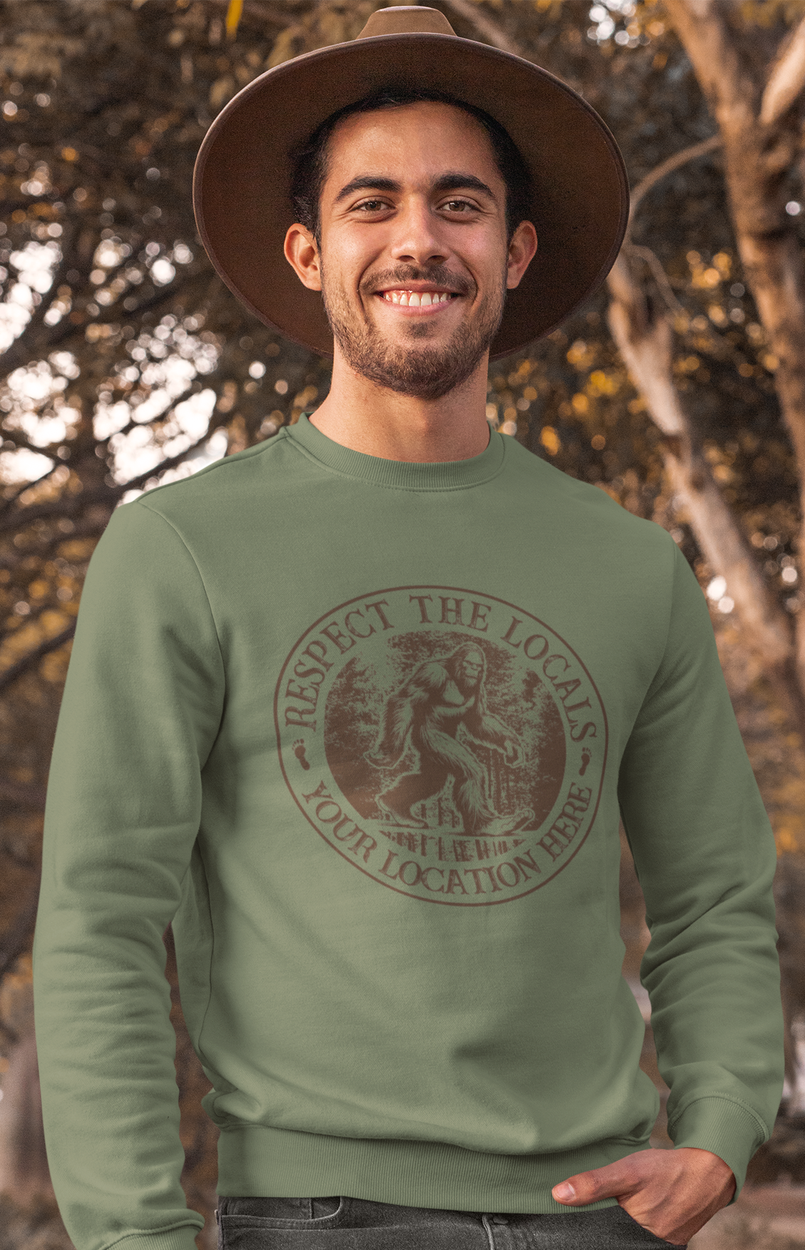 “Respect the Locals” Bigfoot / Tshirt Plus