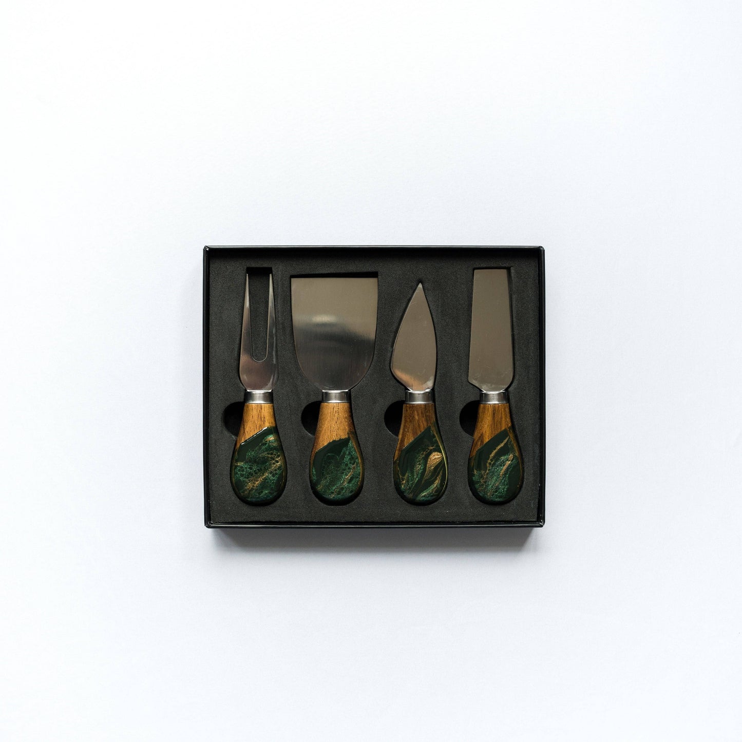 Resin Coated Cheese Knife Set - Set of 4 - Ocean Vibes
