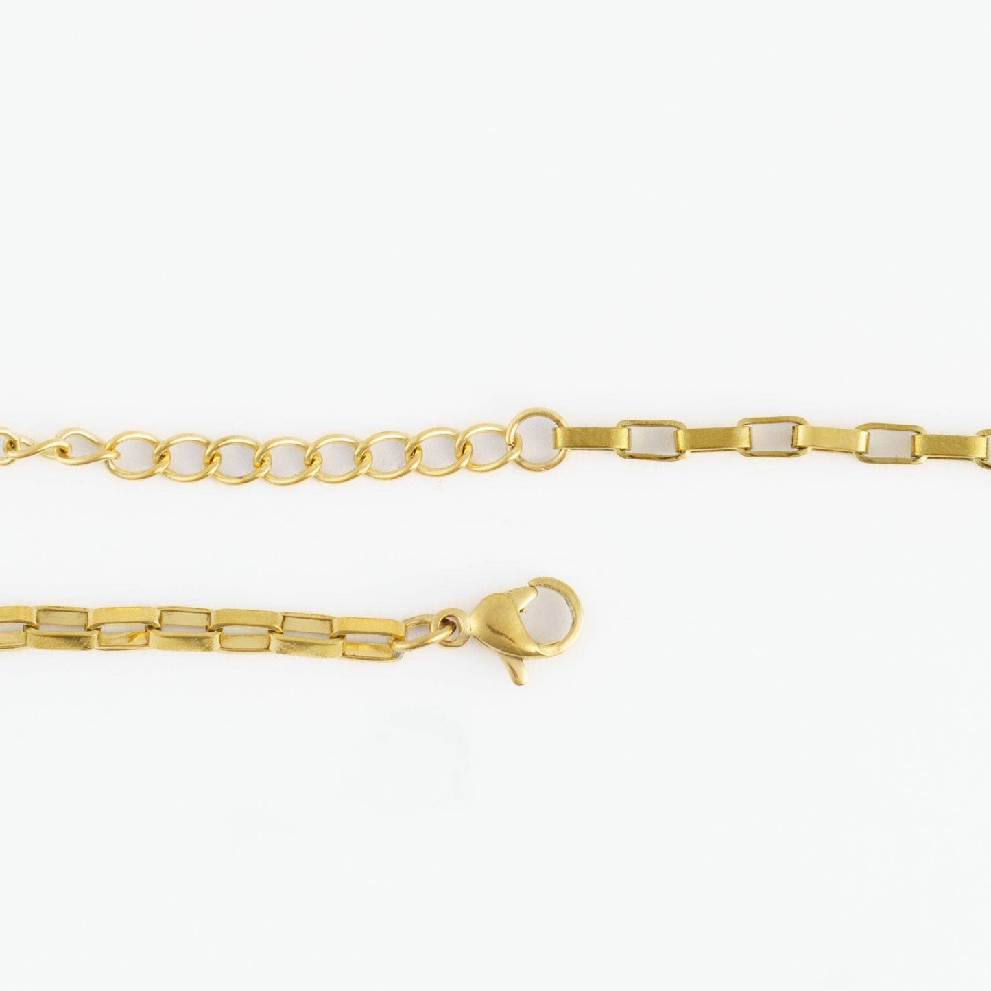 Narelle Waterproof 18" Box Chain Necklace: Yellow Gold