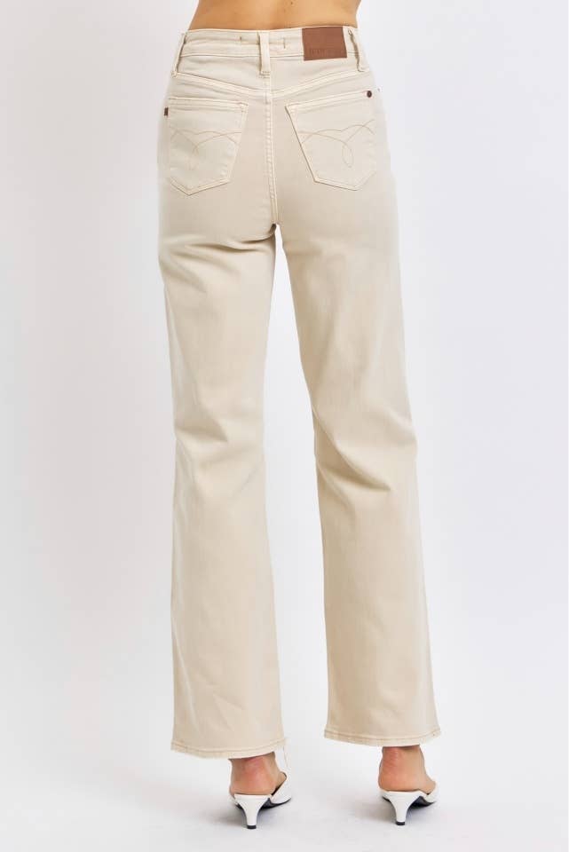 HW Garment Dyed Destroy 90's Straight: BONE / 11(30)