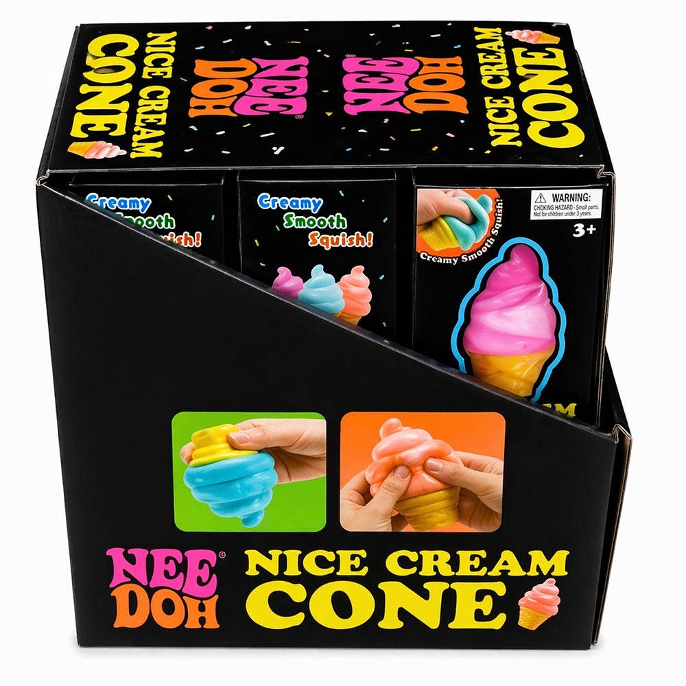 Ice Cream Cone Squishy Toy – Nee Doh Style Stress Toy